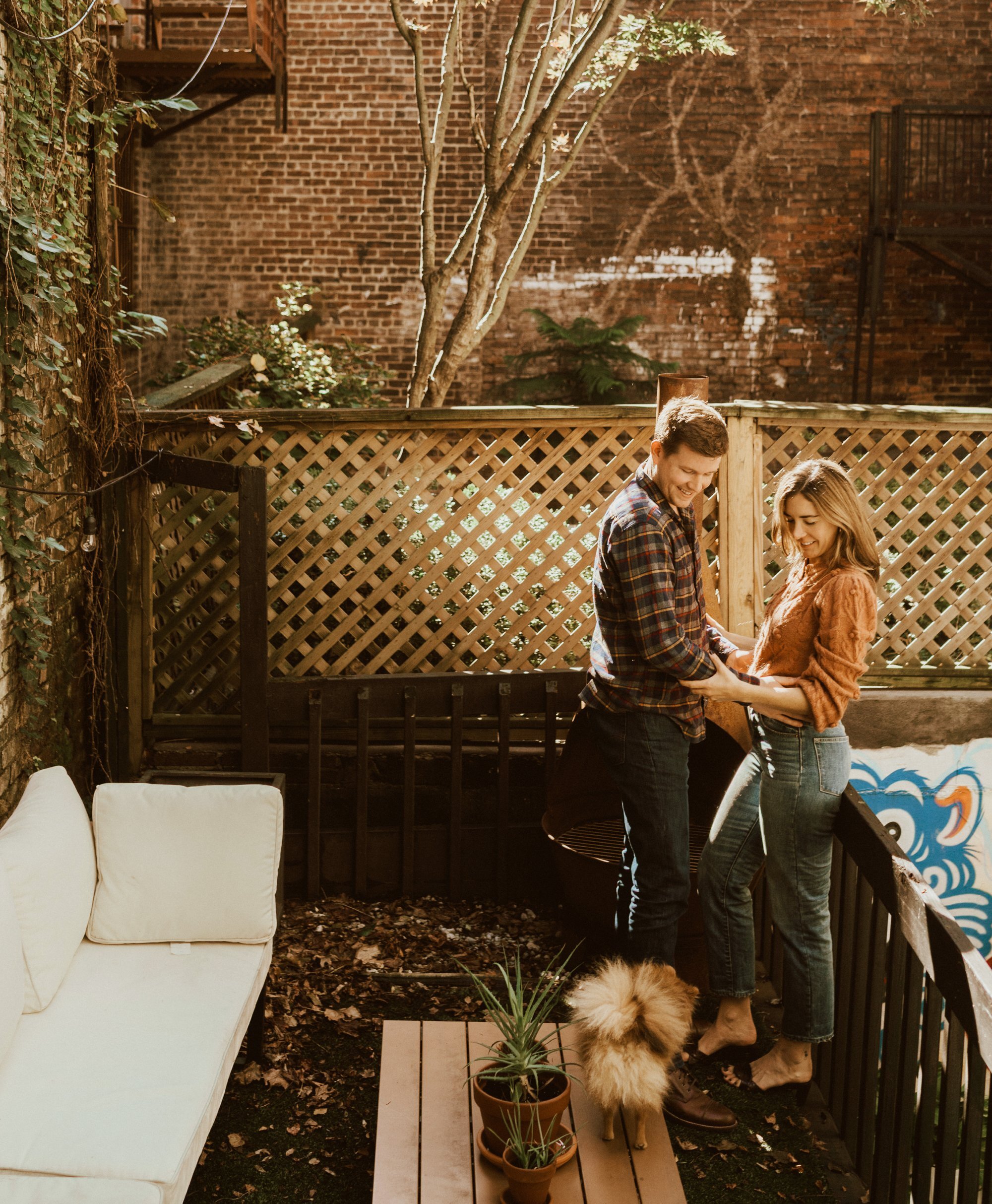 In Home Engagement Photos- Hoboken New Jersey- Michelle Gonzalez Photography- Caitlyn and Jim -65.jpg
