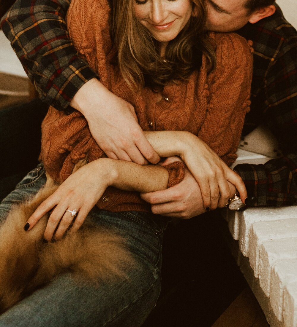 In Home Engagement Photos- Hoboken New Jersey- Michelle Gonzalez Photography- Caitlyn and Jim -173.jpg