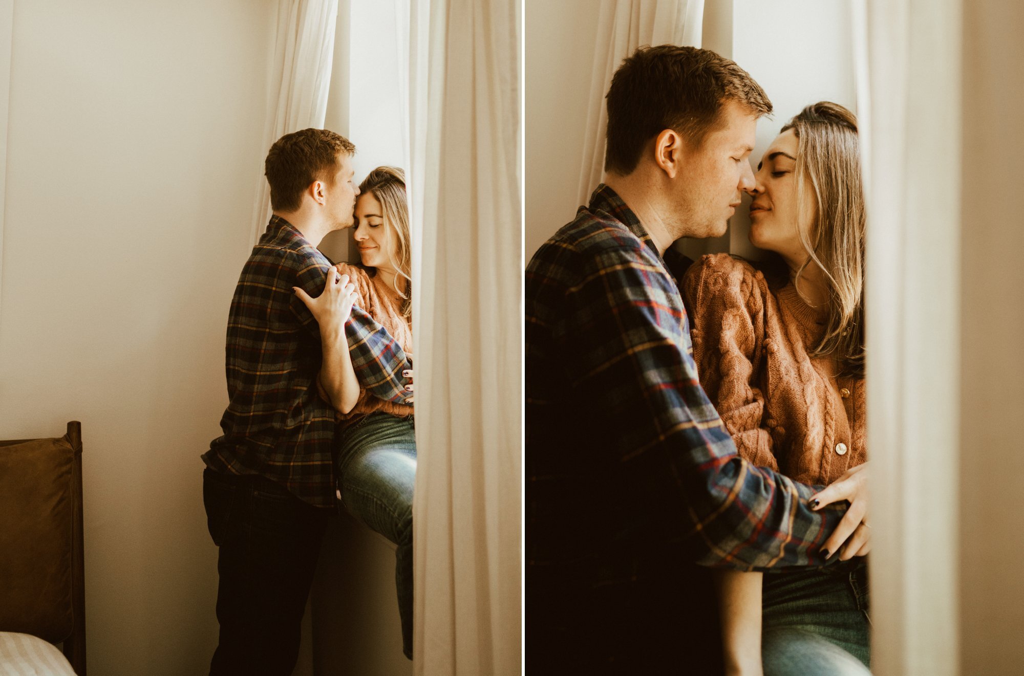 In Home Engagement Photos- Hoboken New Jersey- Michelle Gonzalez Photography- Caitlyn and Jim -230.jpg