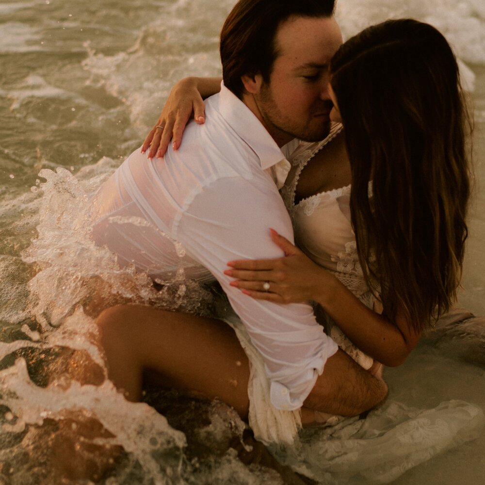 Naples Beach Engagement Photos