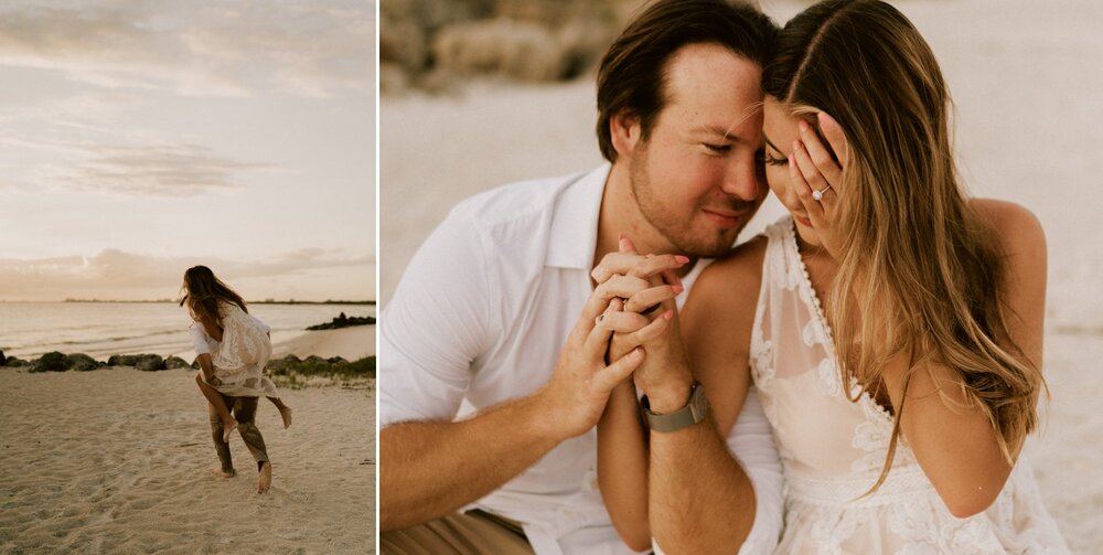 Naples Beach Engagement Photos