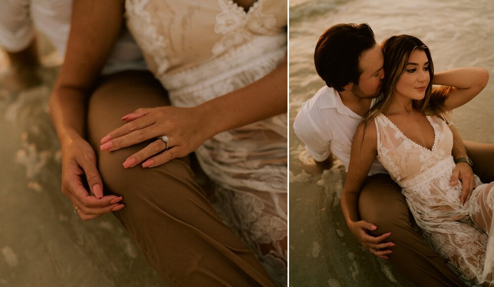 Naples Beach Engagement Photos