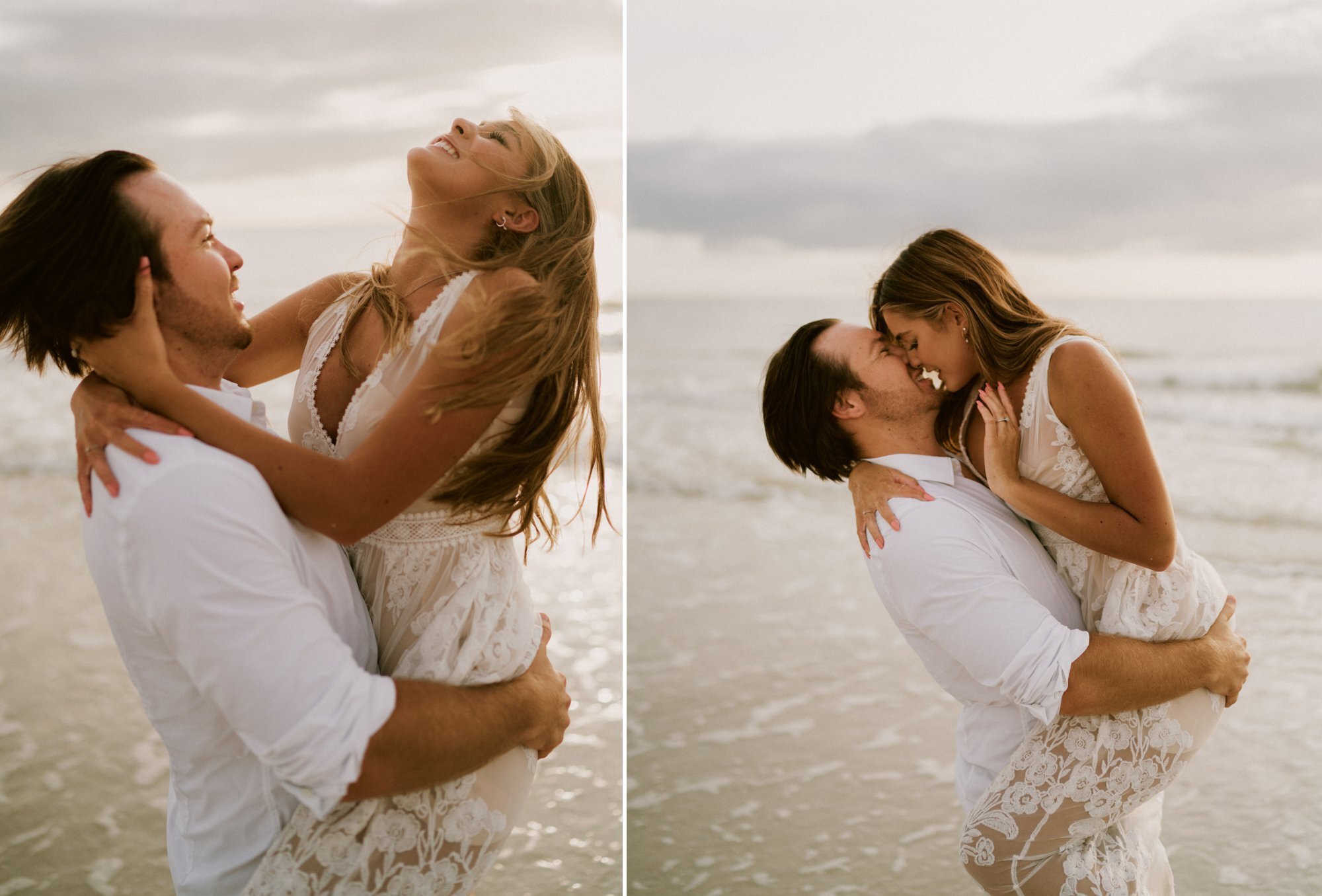 Naples Beach Engagement Photos