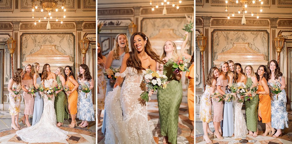 Berta Privée Wedding Gown Miami - bride wearing Berta gown in Vizcaya museum and gardens