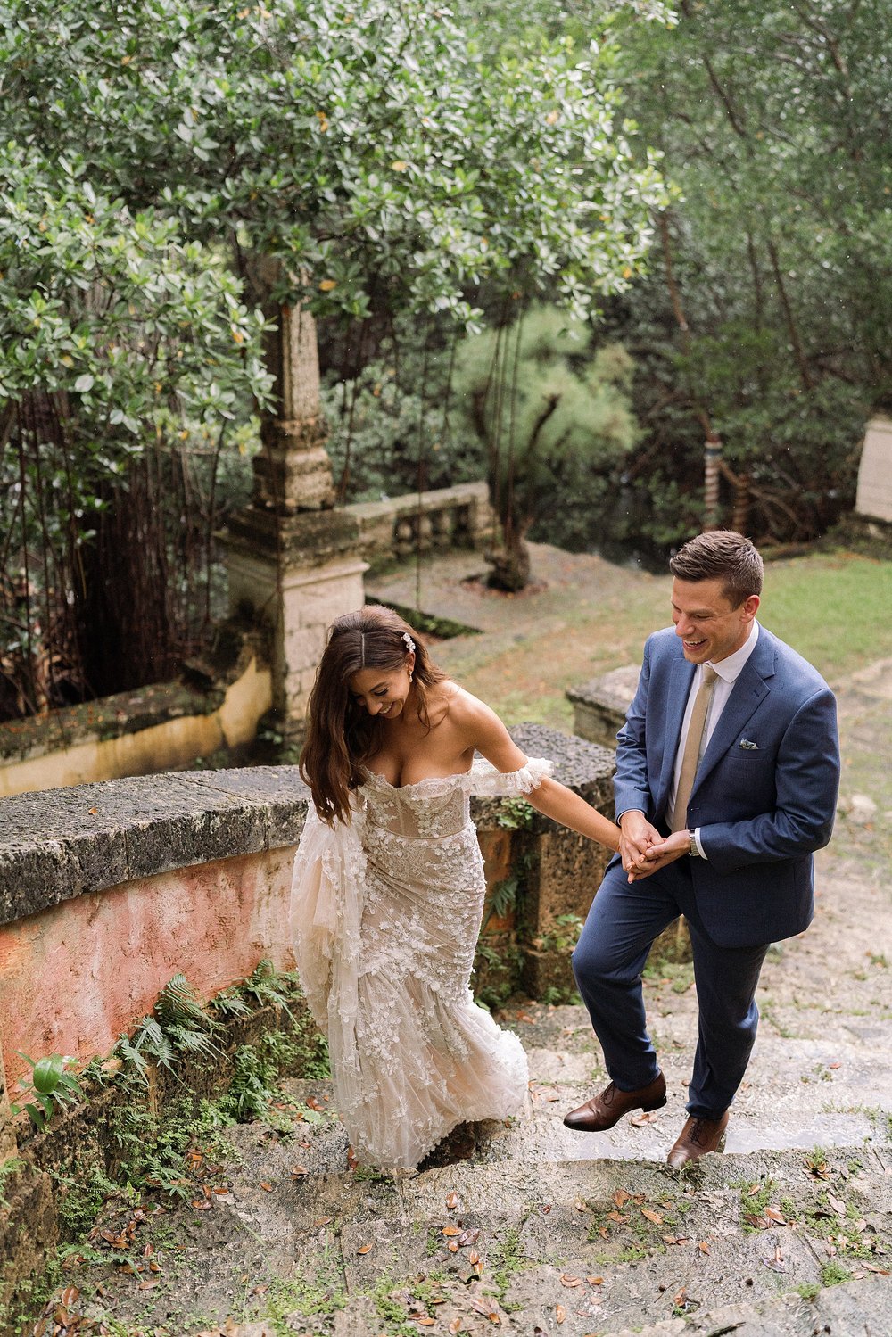 Vizcaya Museum and Gardens Wedding Bride and Groom