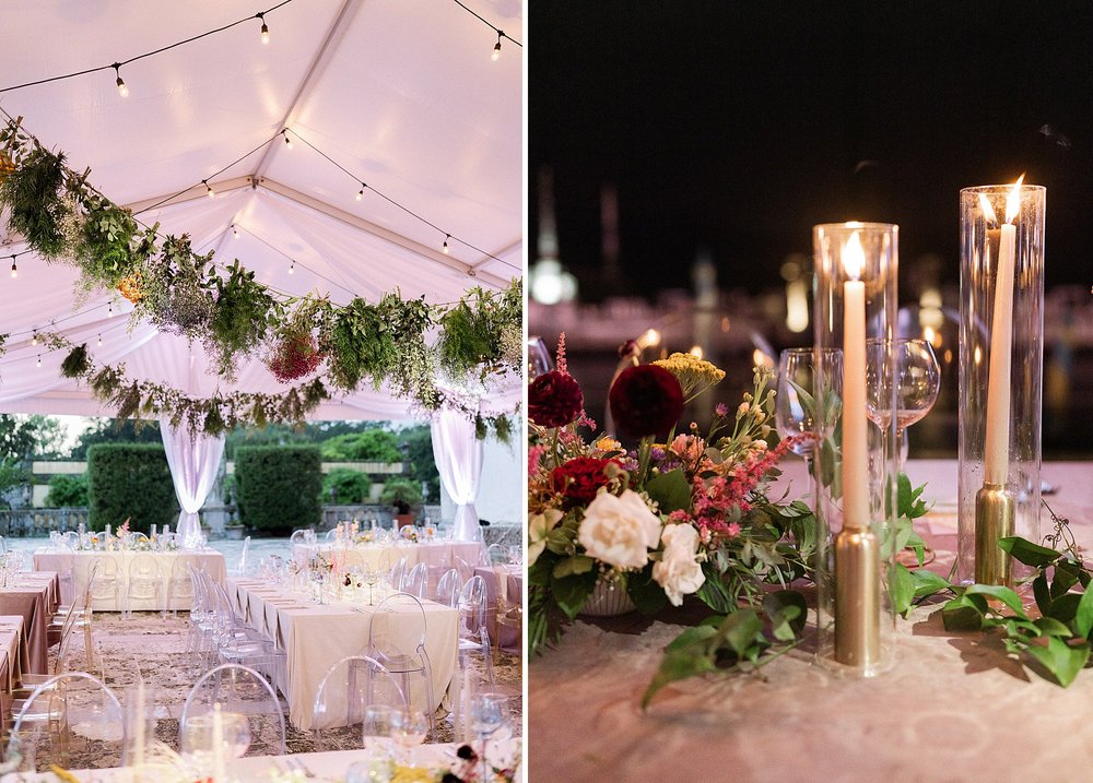 Vizcaya museum and gardens Bride and Groom Wedding Reception