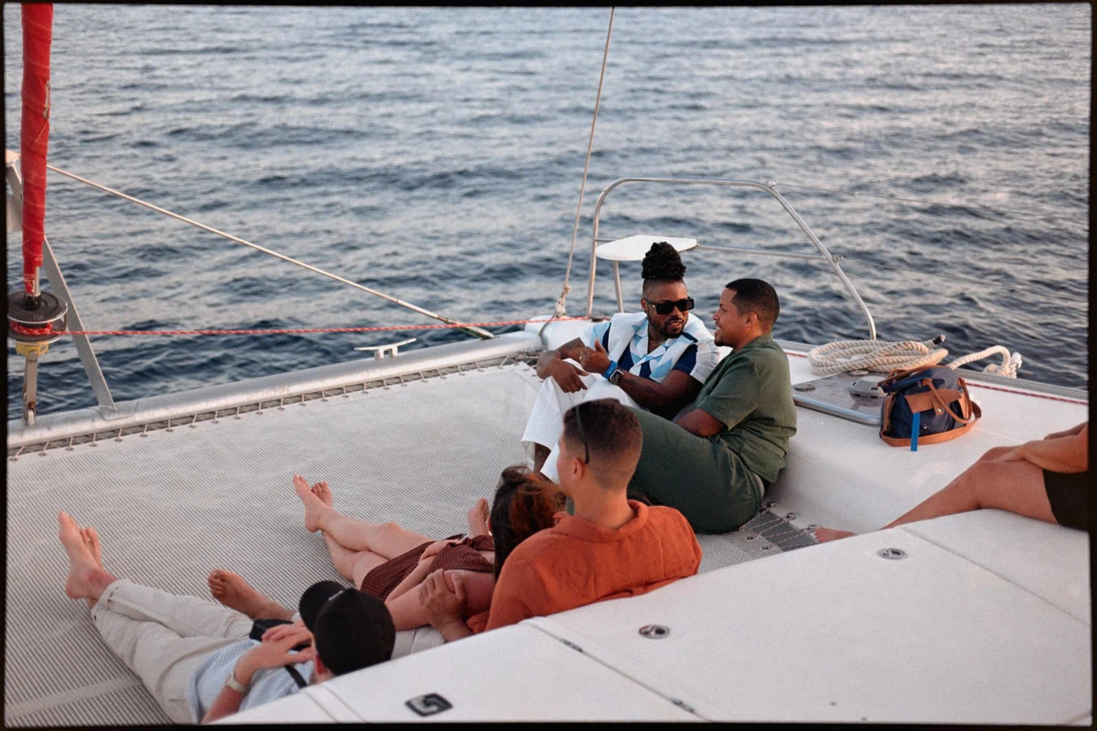 st lucia catameran boat ride wedding weekend inspo