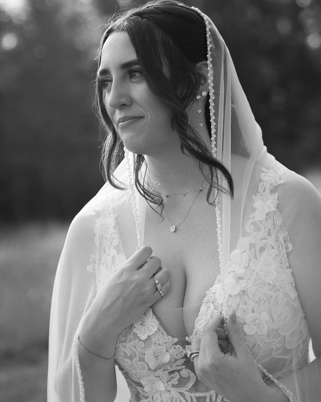 I just love a classic black and white portrait, it's always so timeless. Bailey and Taylor's Wedding day at Stay treetops in Glacier National Park #glaciernationalparkwedding #montanawedding