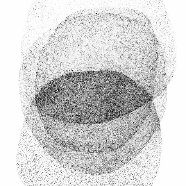 Isolation art IV: stack of paper thin pancakes. #isolationart #dots