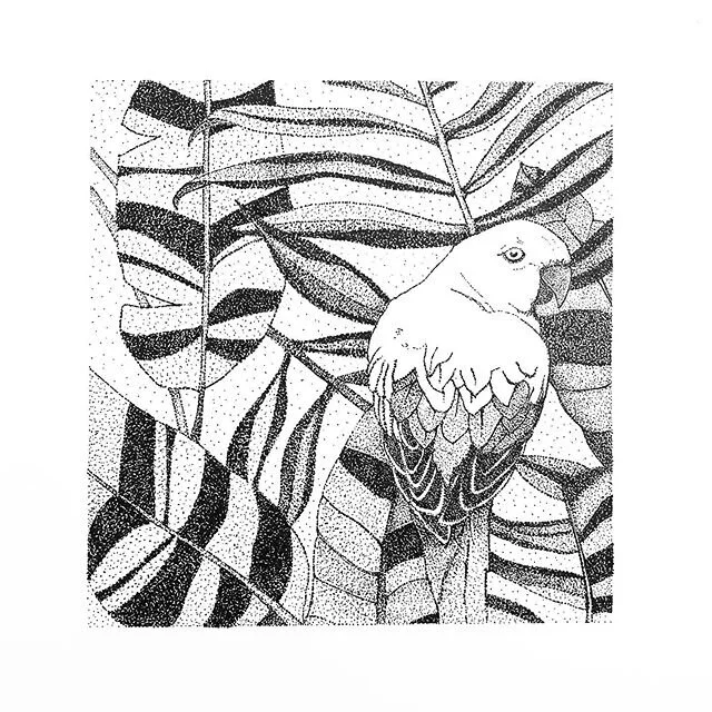 Isolation art XVII: Also missing my friends&rsquo; other fabulous restaurant @eatwithlucia. Can someone press fast forward please? #savehospitalityca #inkdrawingportrait