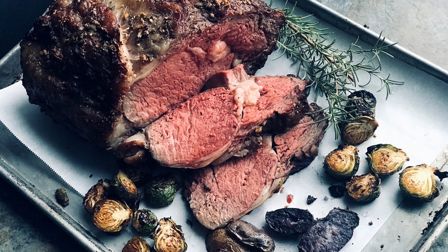 The Finished Product: Smoked Garlic & Herb Prime Rib