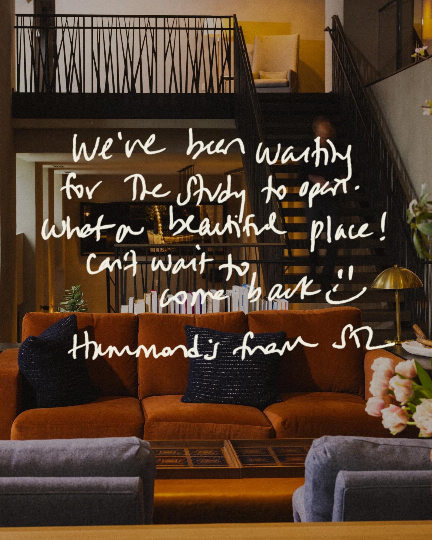 This holiday, our gratitude rests with the guests who make each Study a true community. Their handwritten notes say it best.

A few of our favorites from @thestudyatjohnshopkins &mdash; including one we had the pleasure of translating.

&ldquo;I was 