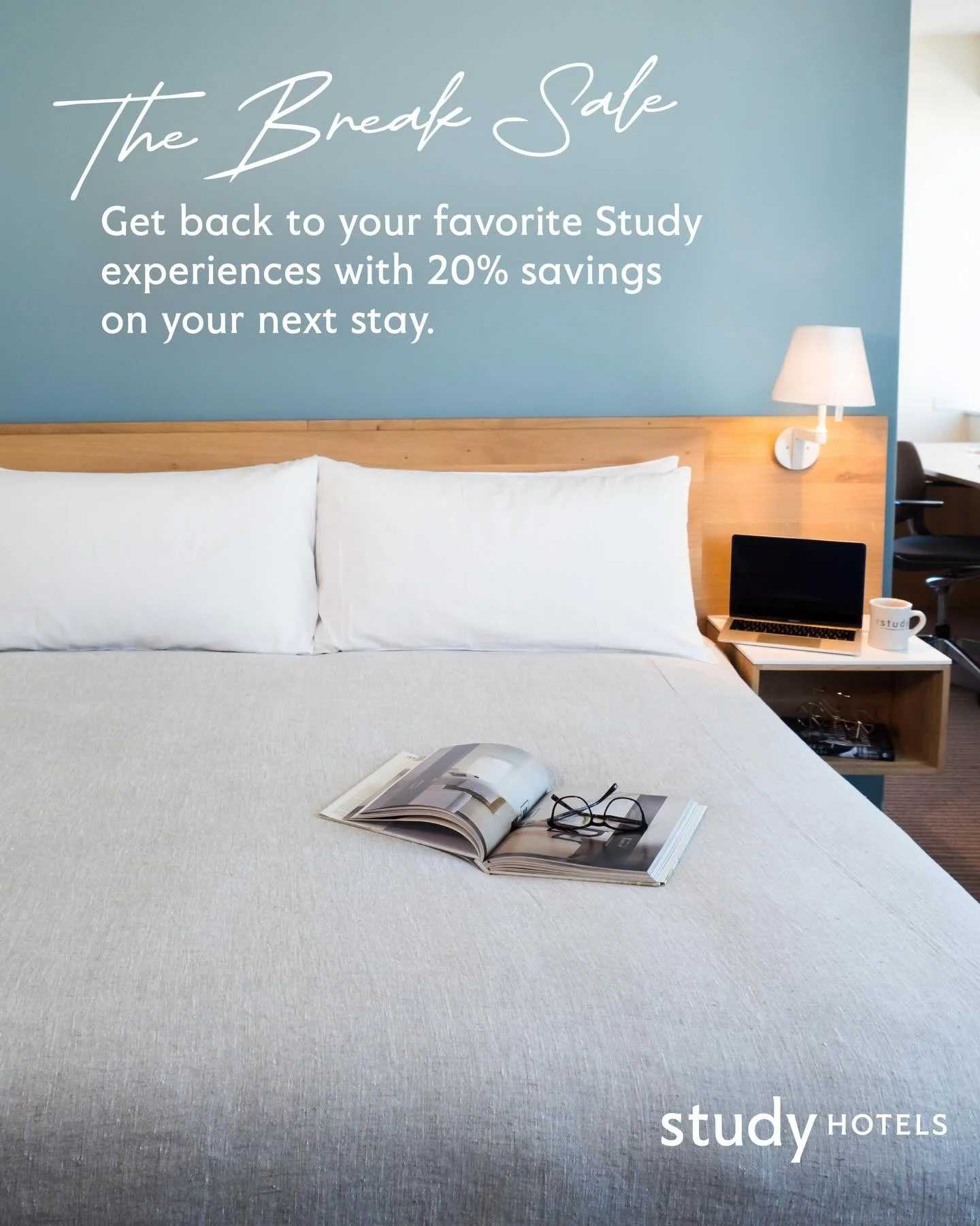 New year, same timeless indulgences.

Enjoy our signature Study experiences&mdash;plus 20% off Rooms, Studies, and Suites&mdash;during the final weeks of The Break Sale. Use promo code BREAK when booking direct through January 31. (Blackout dates app