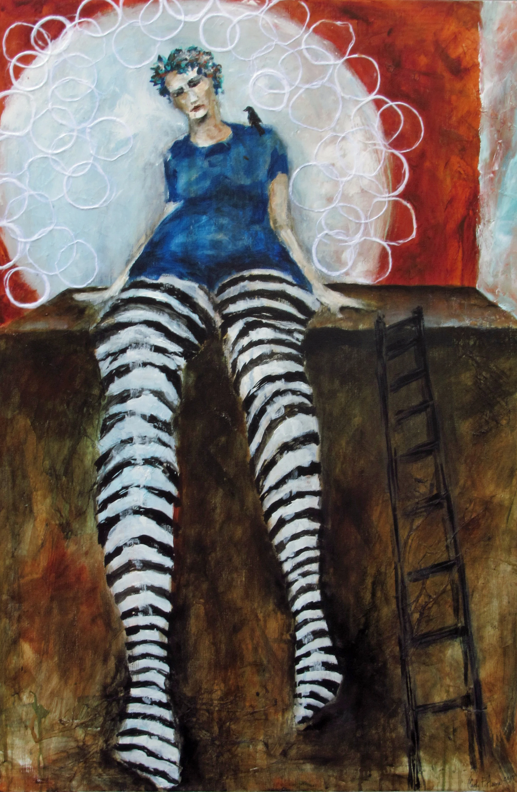 24" x 36" It's A Hard Climb To The Top. sold