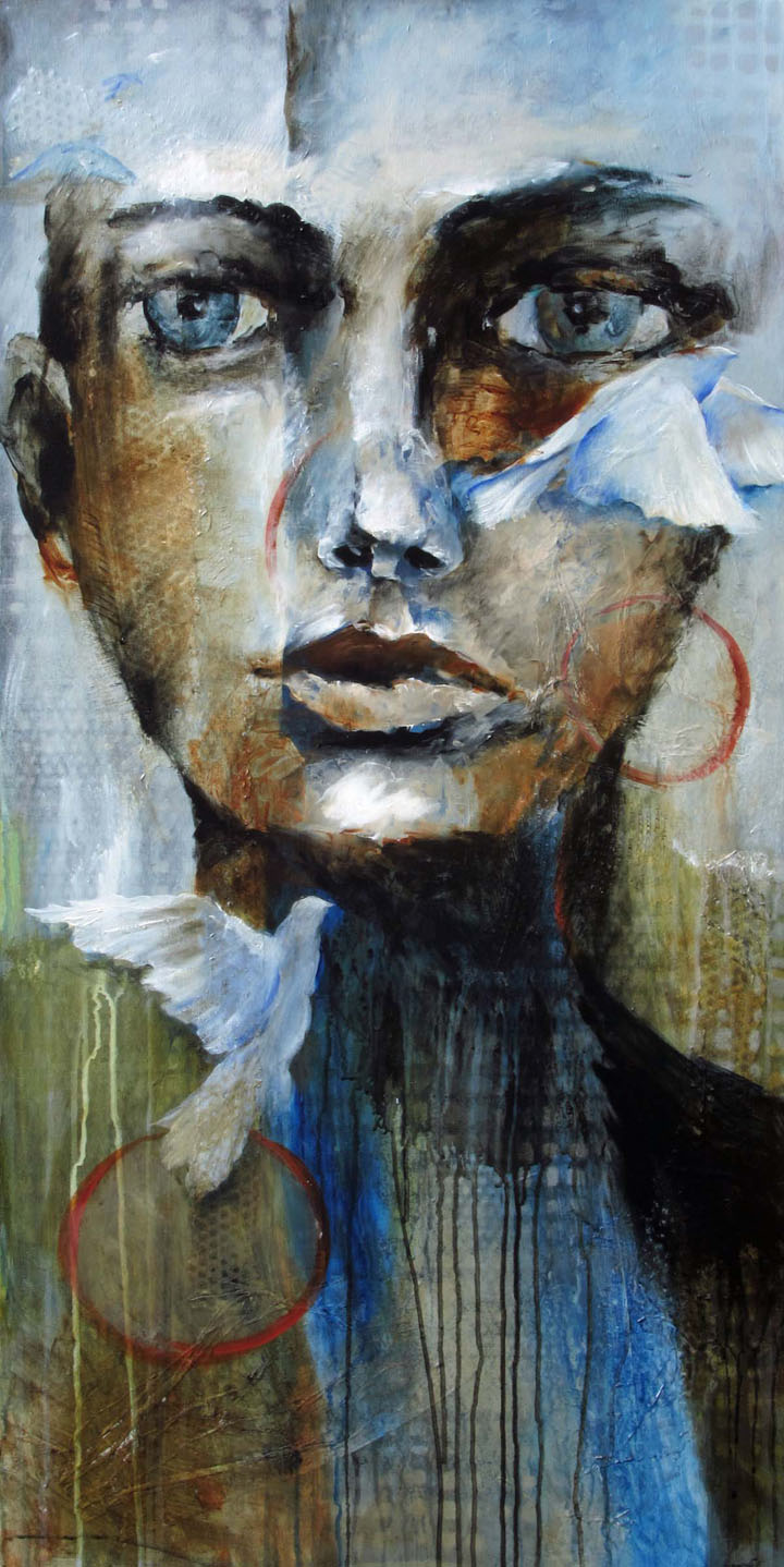 Face with Doves