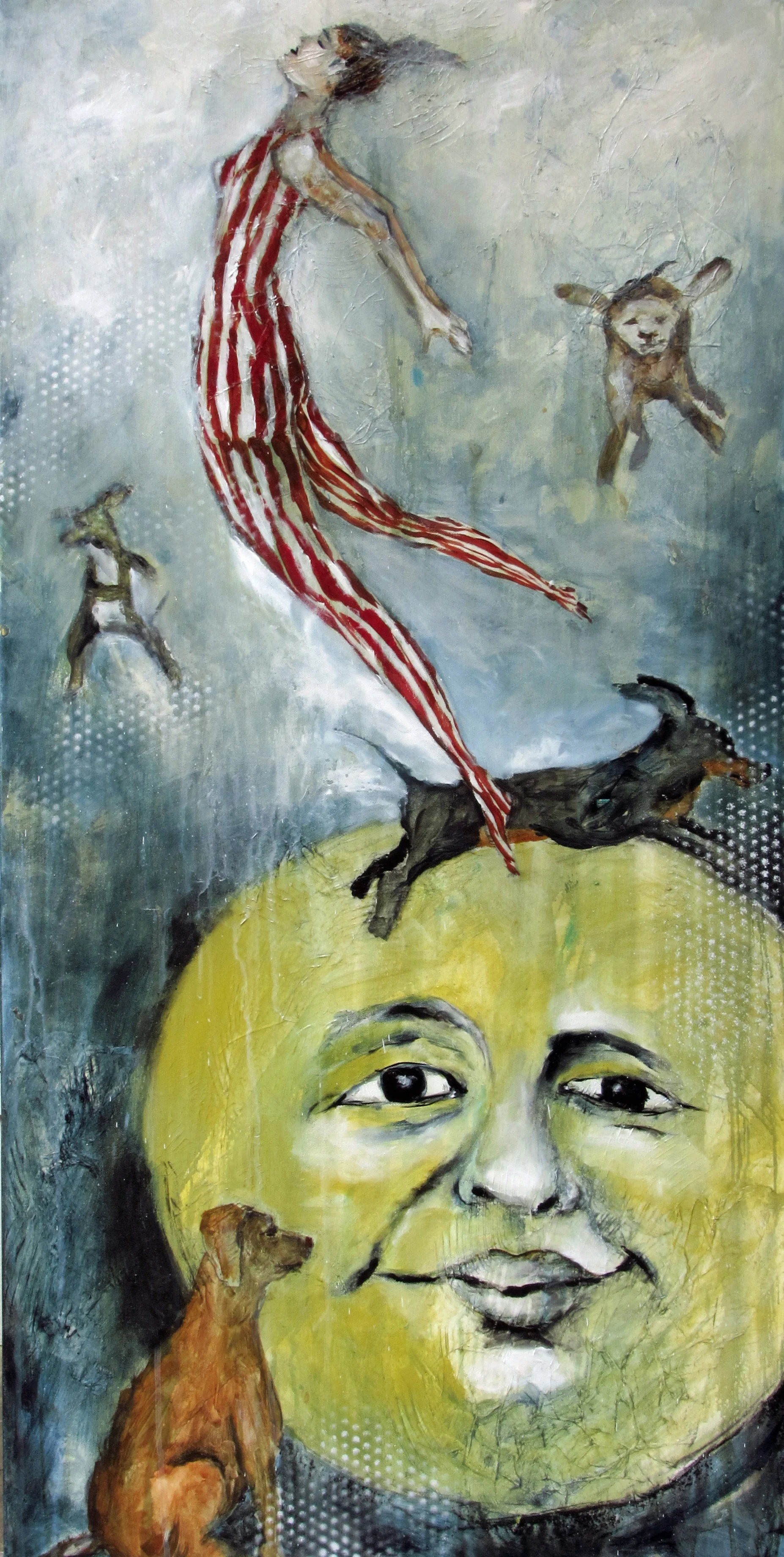 MOON JUMP 24" x 48"