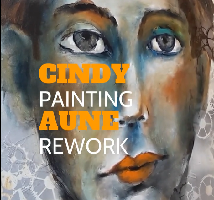 Cindy Aune Reworks Painting