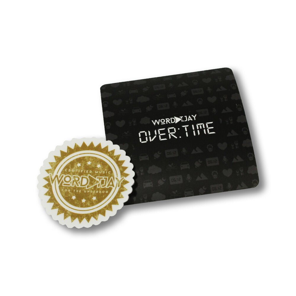 Overtime Official Poster + Stickers (Limited) — WordPlay T. Jay