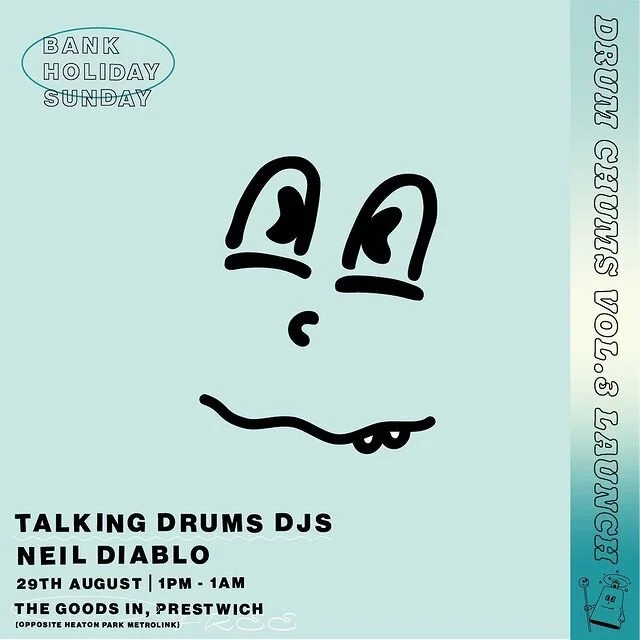 Talking Drums DJs (Full Crew) + Neil Diablo. Chums release launch