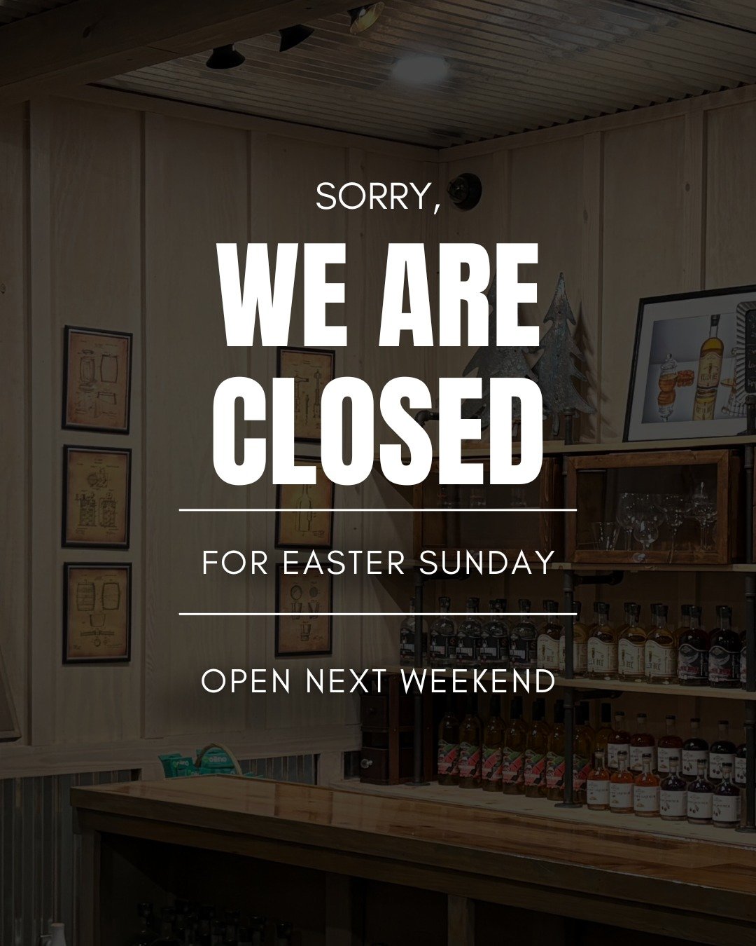 We&rsquo;ll be closed this Sunday in observance of Easter.
Wishing everyone a great holiday &mdash; we&rsquo;ll see you next weekend.

 #windsorrundistillery