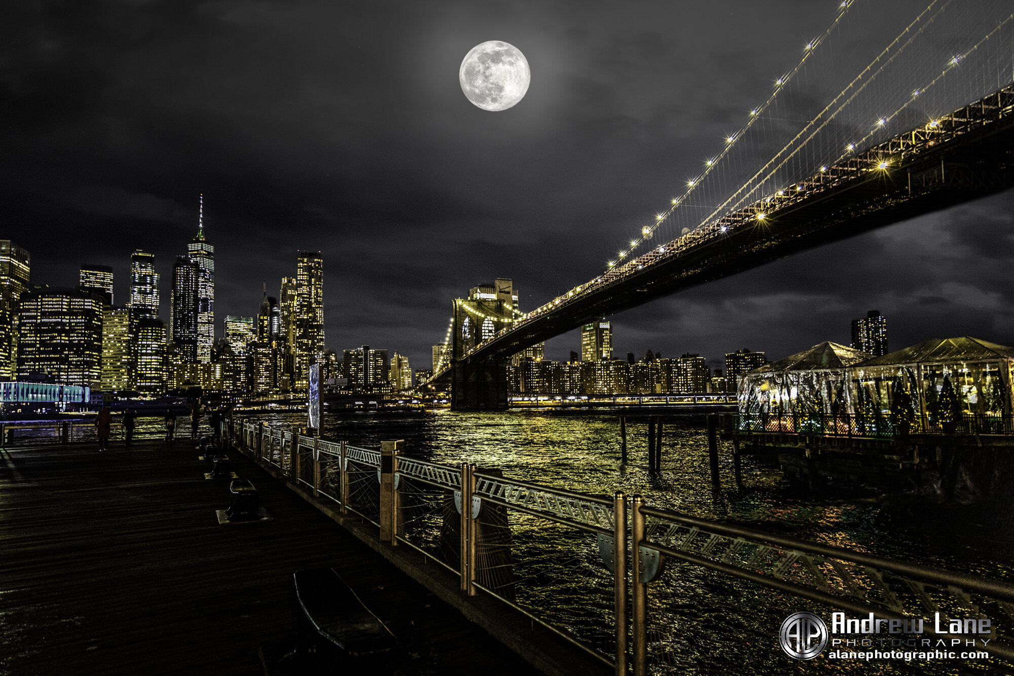 Brooklyn Bridge by Moonlight
