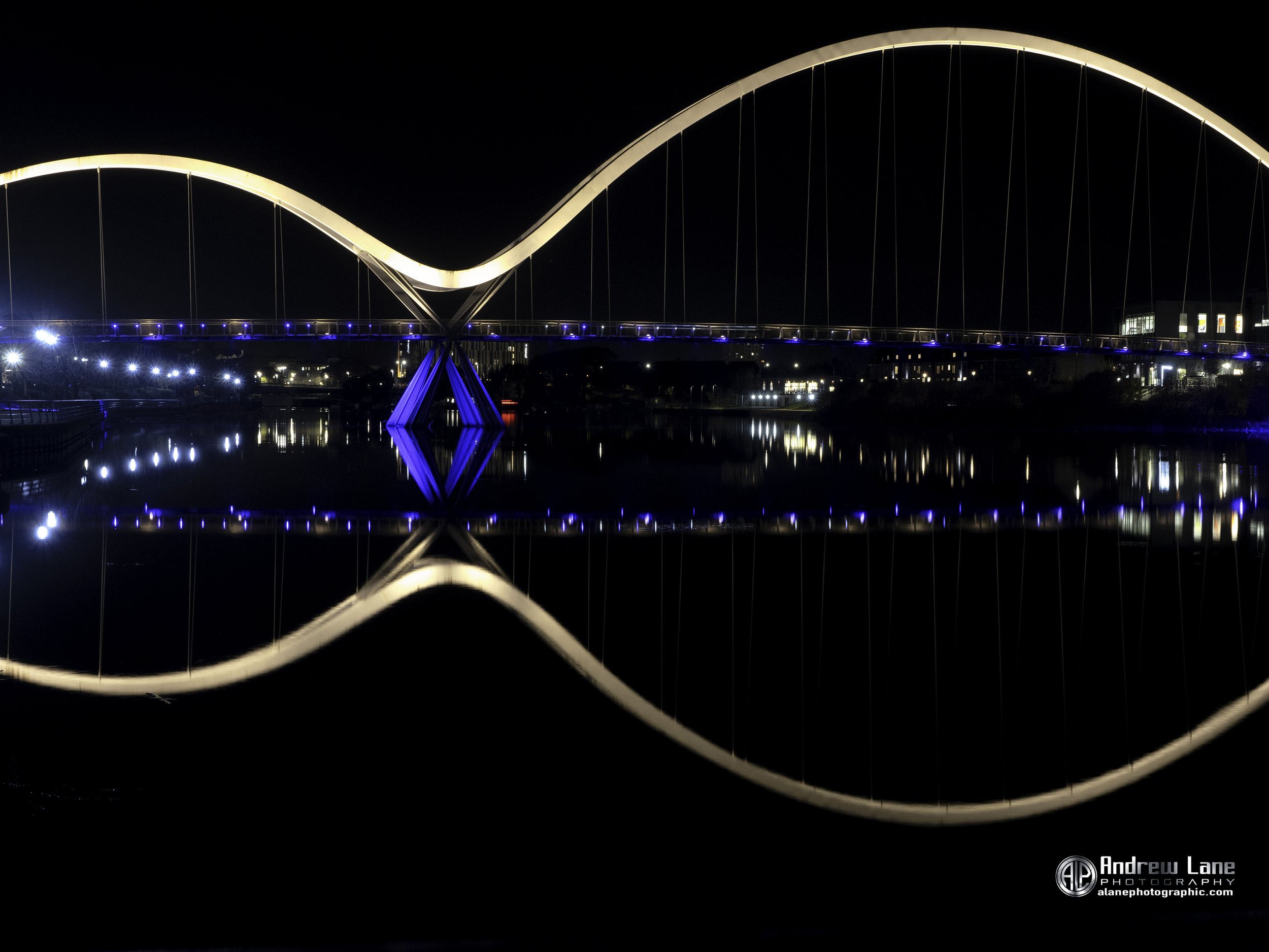  Infinity bridge with reflection in the ultra still River Tees 