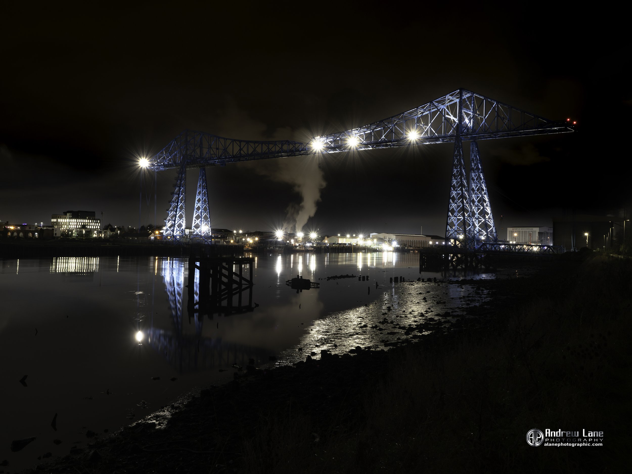  Tees Transporter Bridge nightscape 