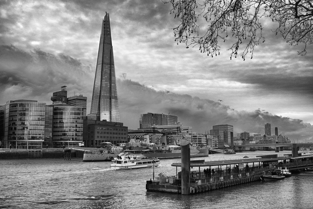 View of the Shard across the river Thames 