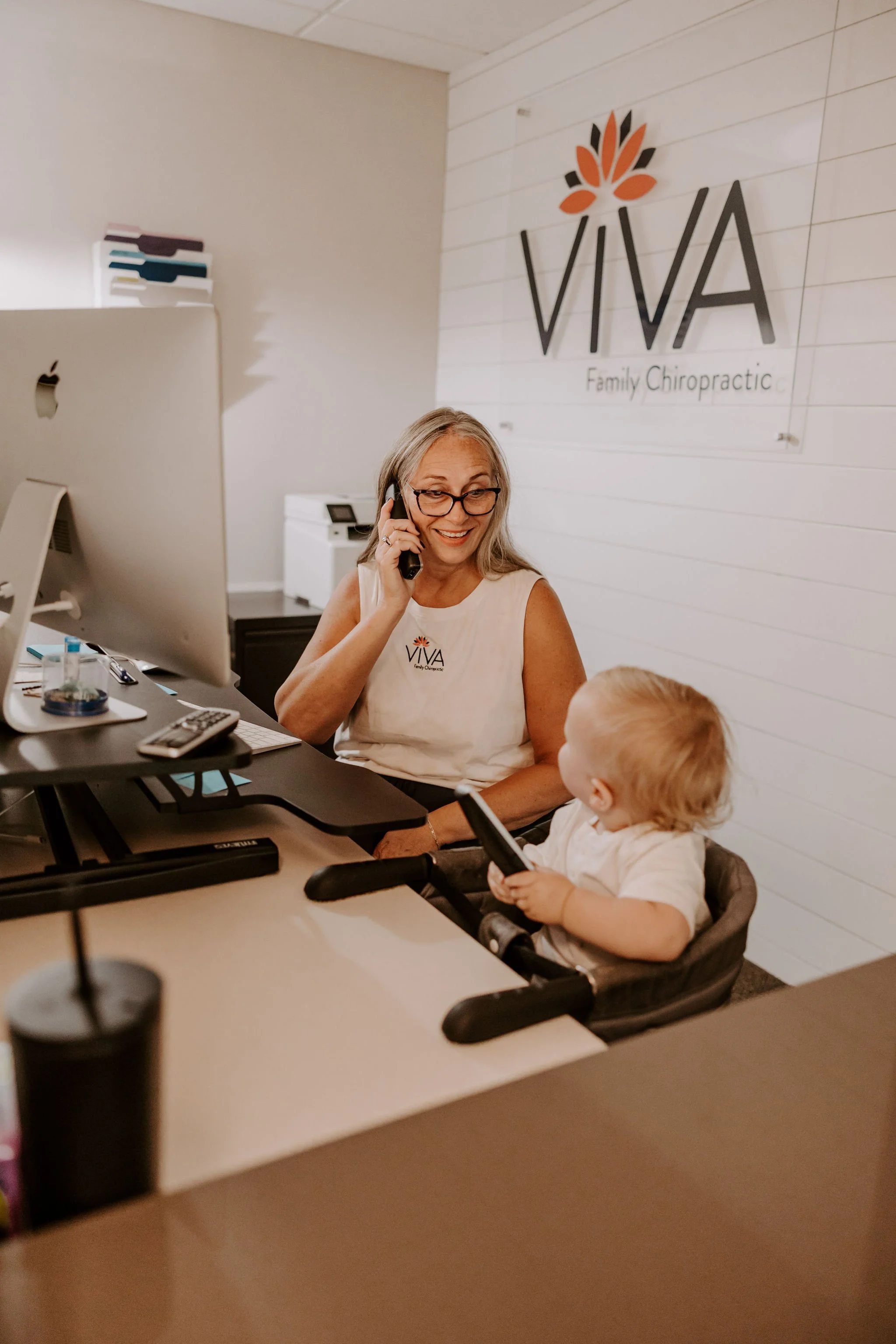 Front desk at Viva Family Chiropractic in Golden Valley, MN