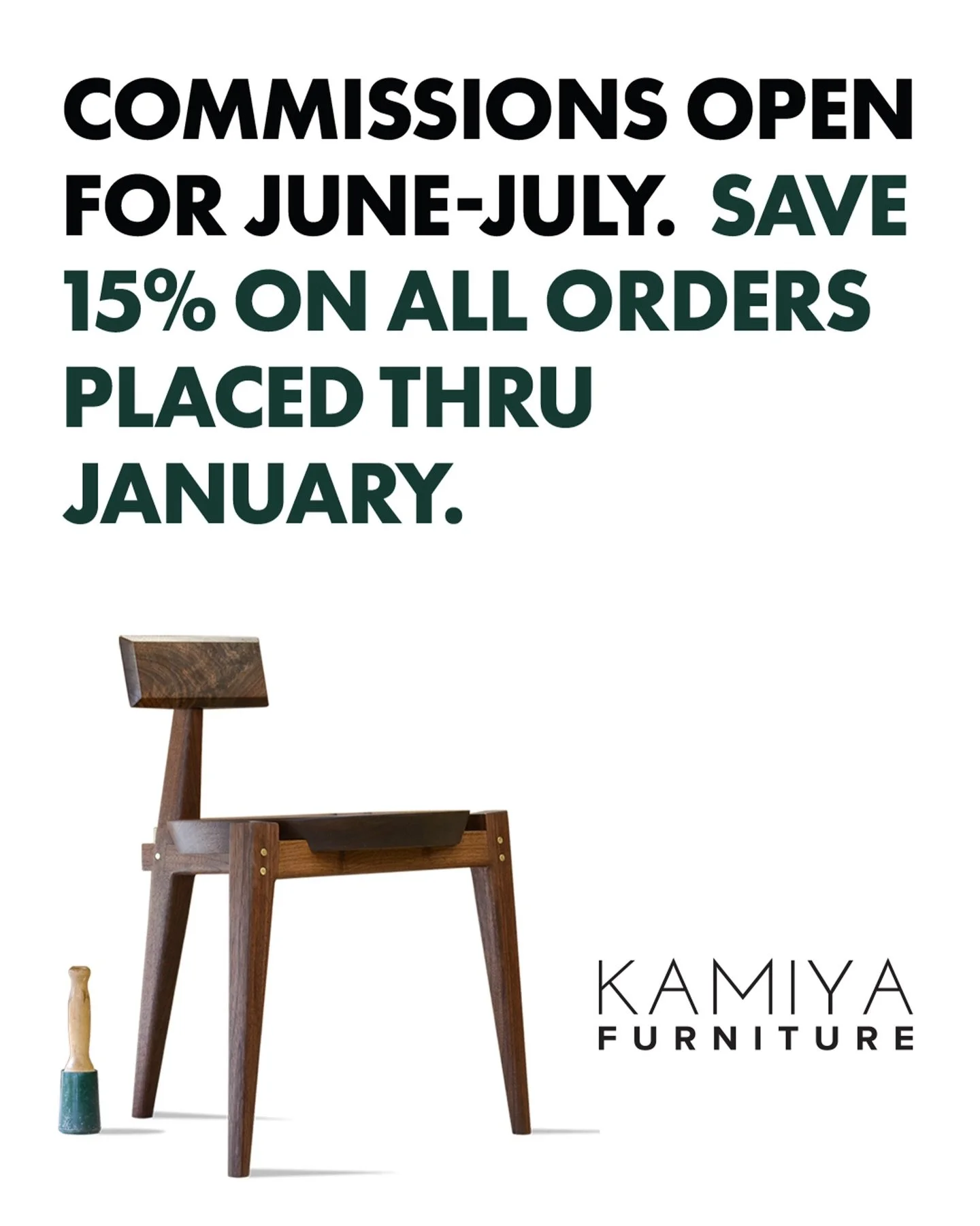 We&rsquo;re hoping to get some projects on the calendar for June/July.  If you have any projects requiring Custom or Made-To-Order pieces for around that time, please let us know. 

#custom #handmade #furniture