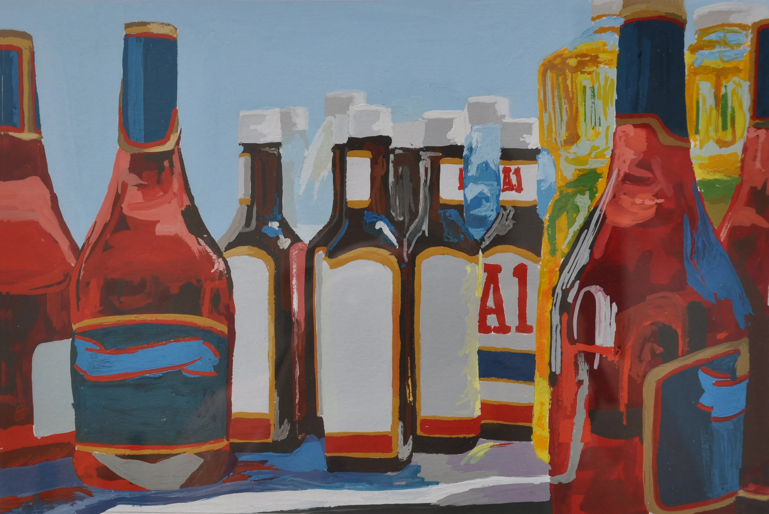 Bottles in Sunlight