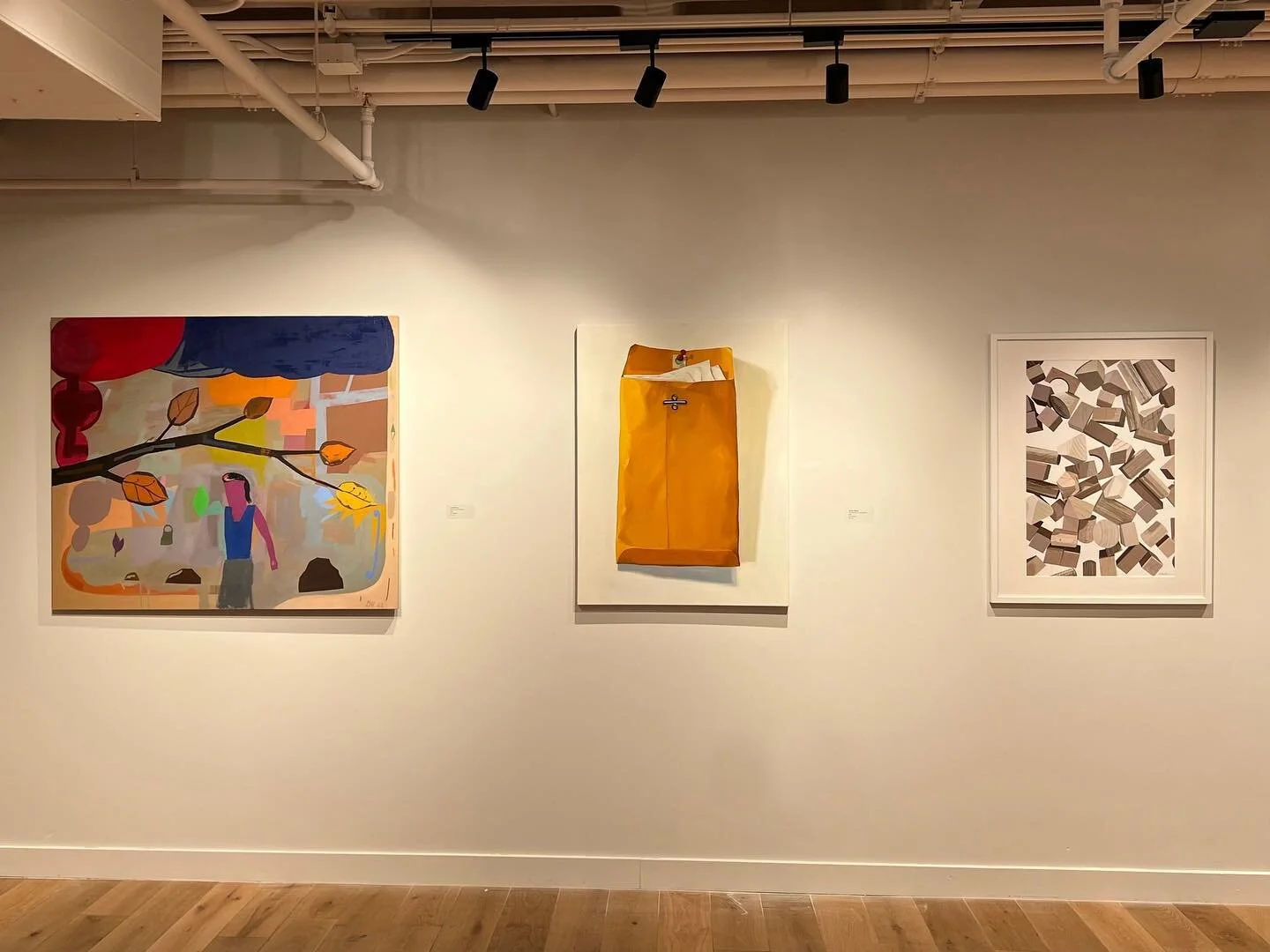 How lucky am I that I get to learn from these two amazing humans @davidhornungart and @jenmaloneypainter . I would not be where I am today without them. Period. Our work will be on display TOGETHER as part of the Mentor Mentee Show at Adelphi Univers