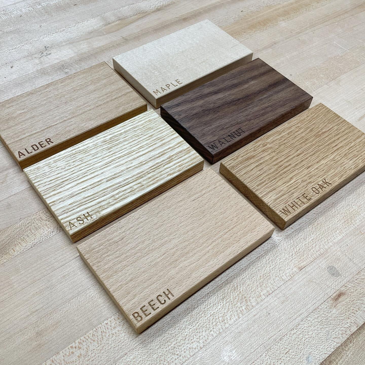 Decided to make use of remnants from past projects that I&rsquo;ve completed for clients and use them to update some quick wood sample swatches. I find these are really helpful for when I&rsquo;m instructing as well giving other clients a means to se