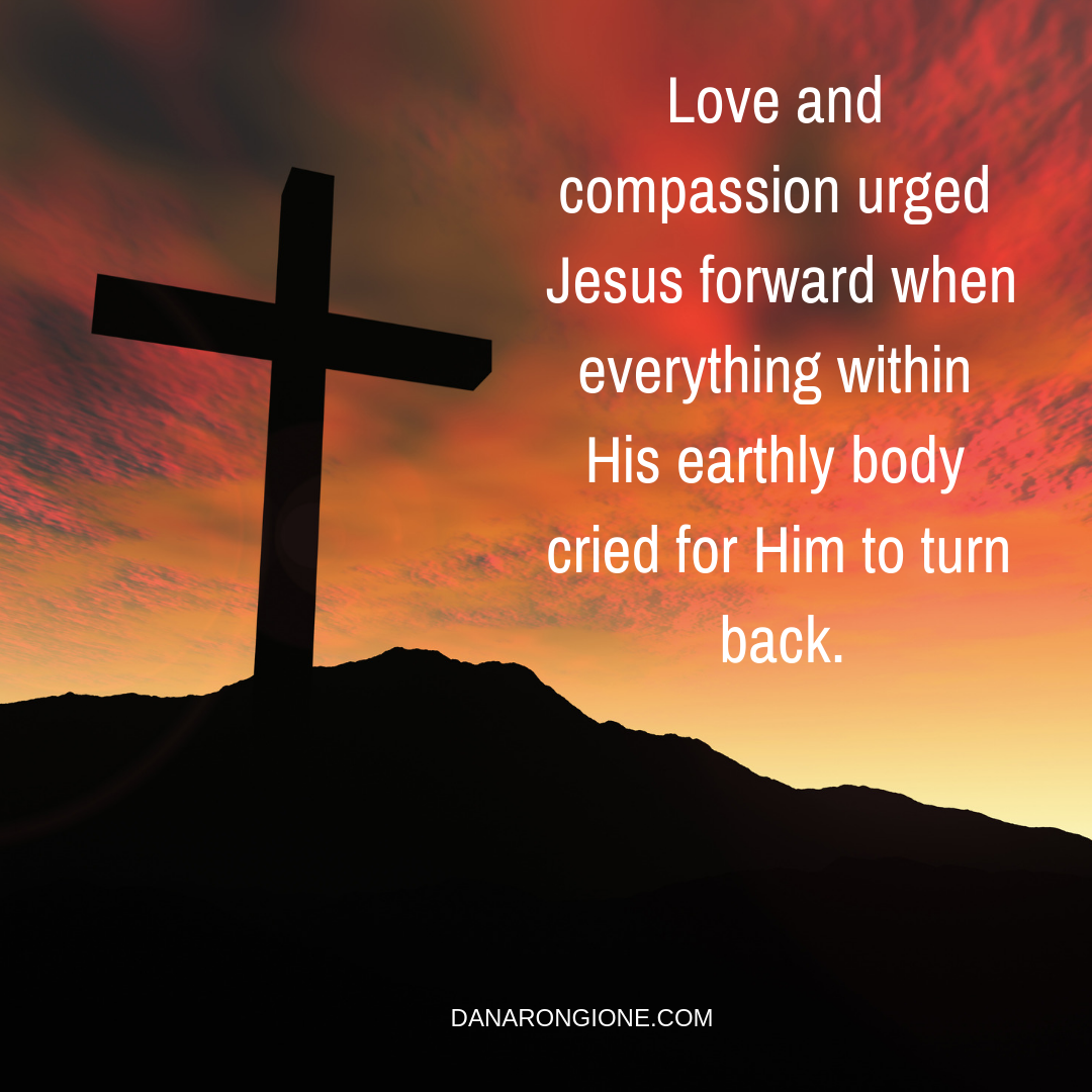 Love and compassion urged Jesus forward when everything within His earthly body cried for Him to turn back..png