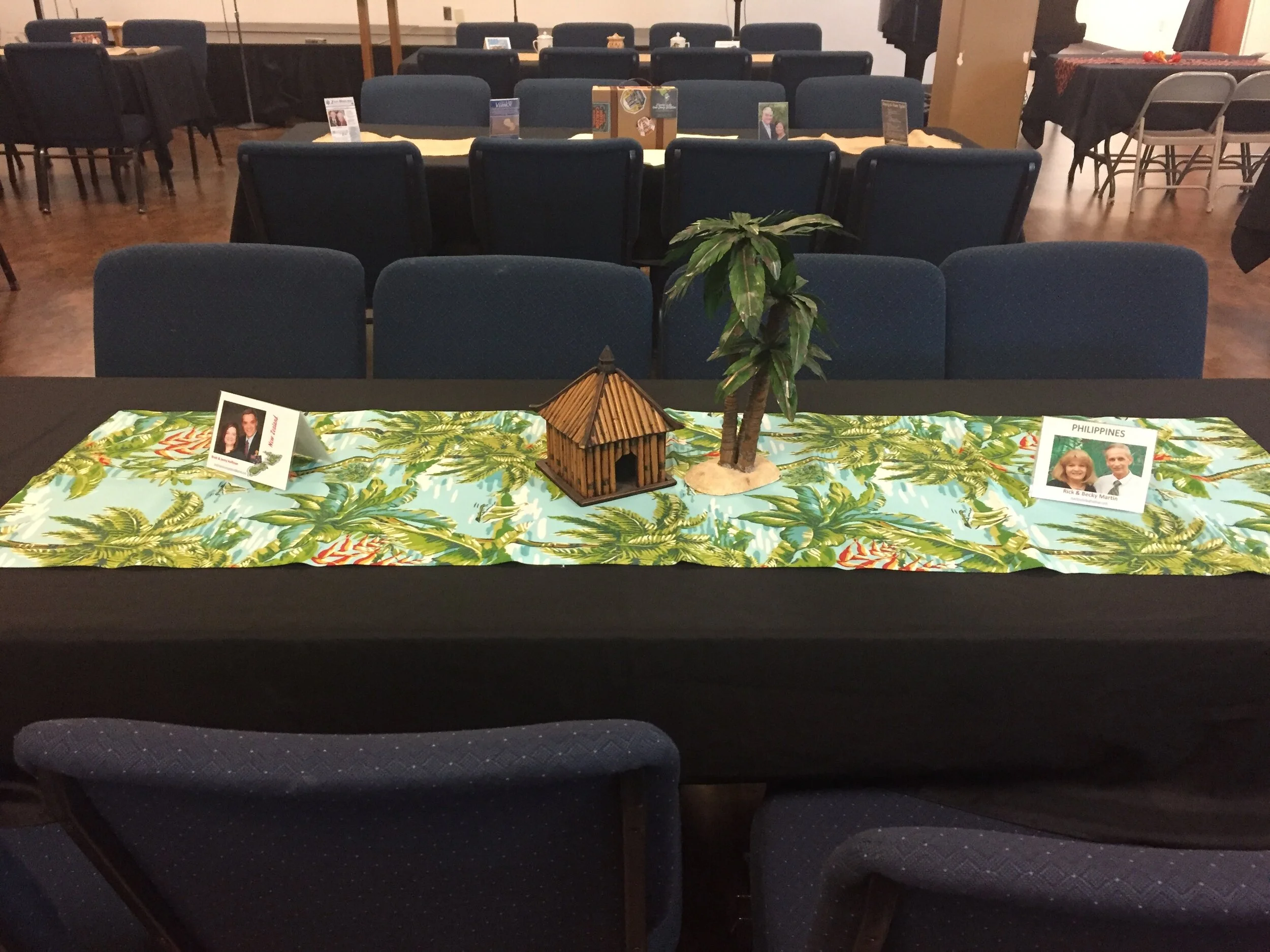 One of the Beautiful Tables at the International Dinner