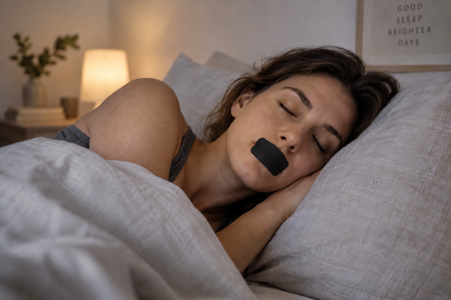 Schlafen mit Mundpflaster: Besser schlafen durch Nasenatmung?