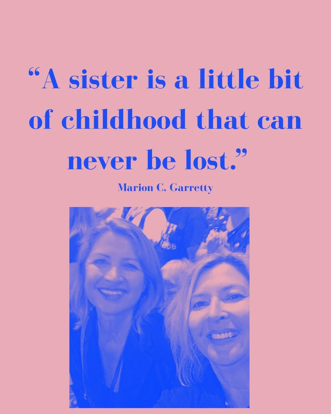 &quot;A sister is a little bit of childhood that can never be lost.&quot; - Marion C. Garretty

Love this quote. Shout out to all the amazing sisters. 

My WONDERFUL sister Sylvia is celebrating her birthday this week. In this shot we're in Melbourne