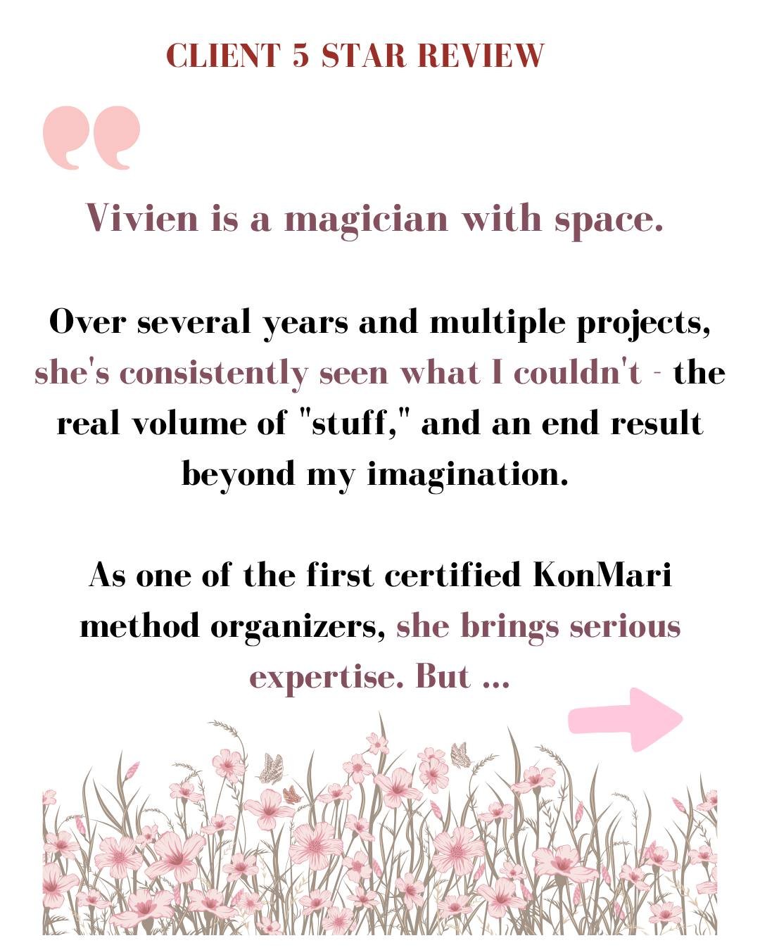 🌸So very grateful for this amazing 5-star review from my fabulous client! 
🌺It truly is a gift to be welcomed into her home, trusted with what feels overwhelming, and given the opportunity to help bring her (&amp; husband&rsquo;s) vision to life. 
