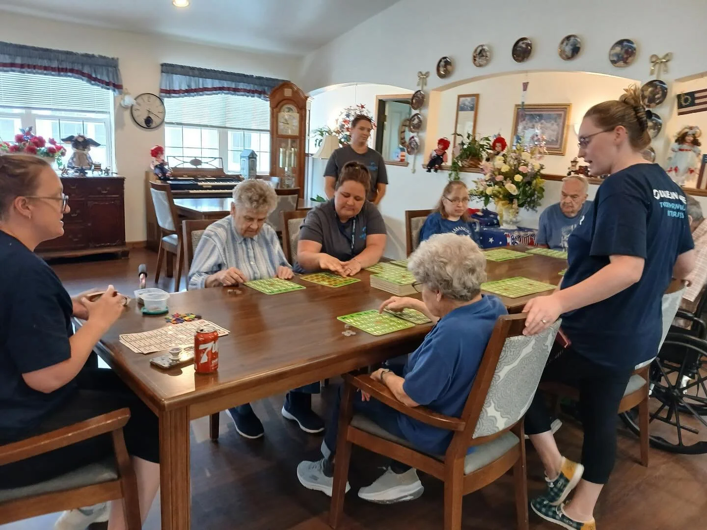 Thanks @lakelandcare for coming out to Wisteria Haus during your days of giving to call Bingo for our residents! 
.
.
.
#AssistedLiving #SeniorLiving