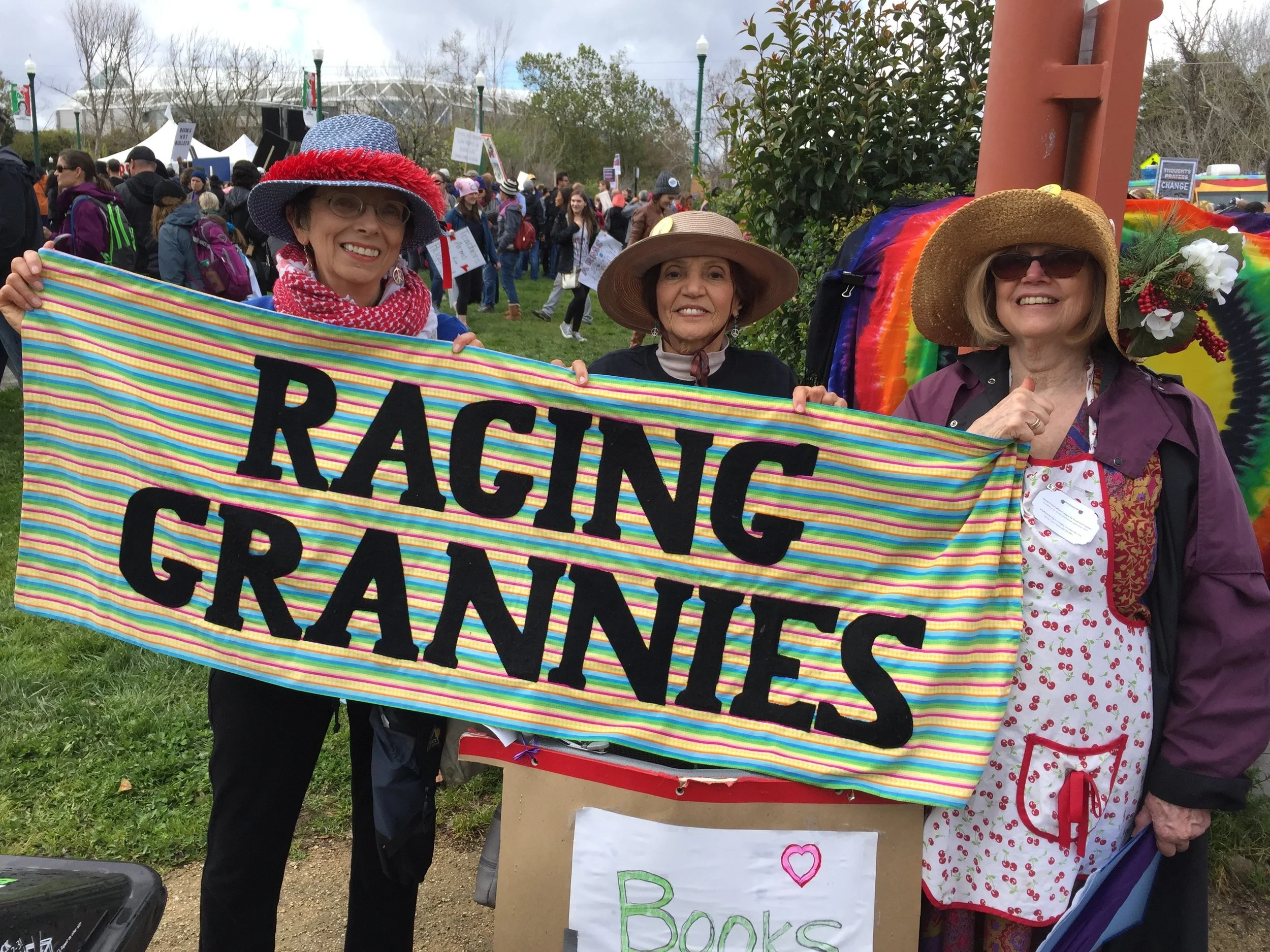 Raging Grannies at March for Our Lives March 24 2018