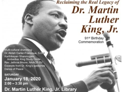 MLK Day in San Jose at 2 PM, Jan 18