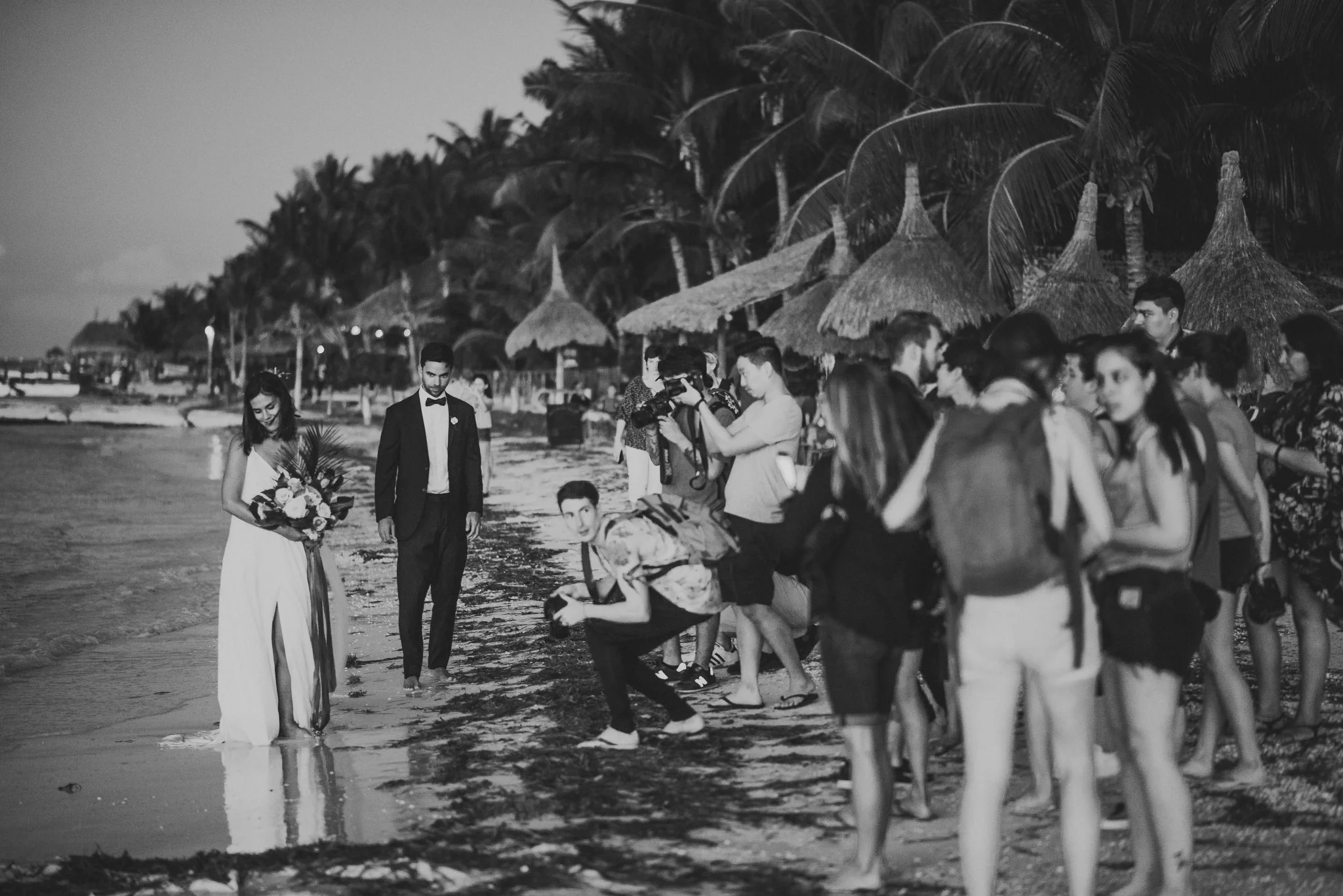 grupo de fotografos en workshop holbox