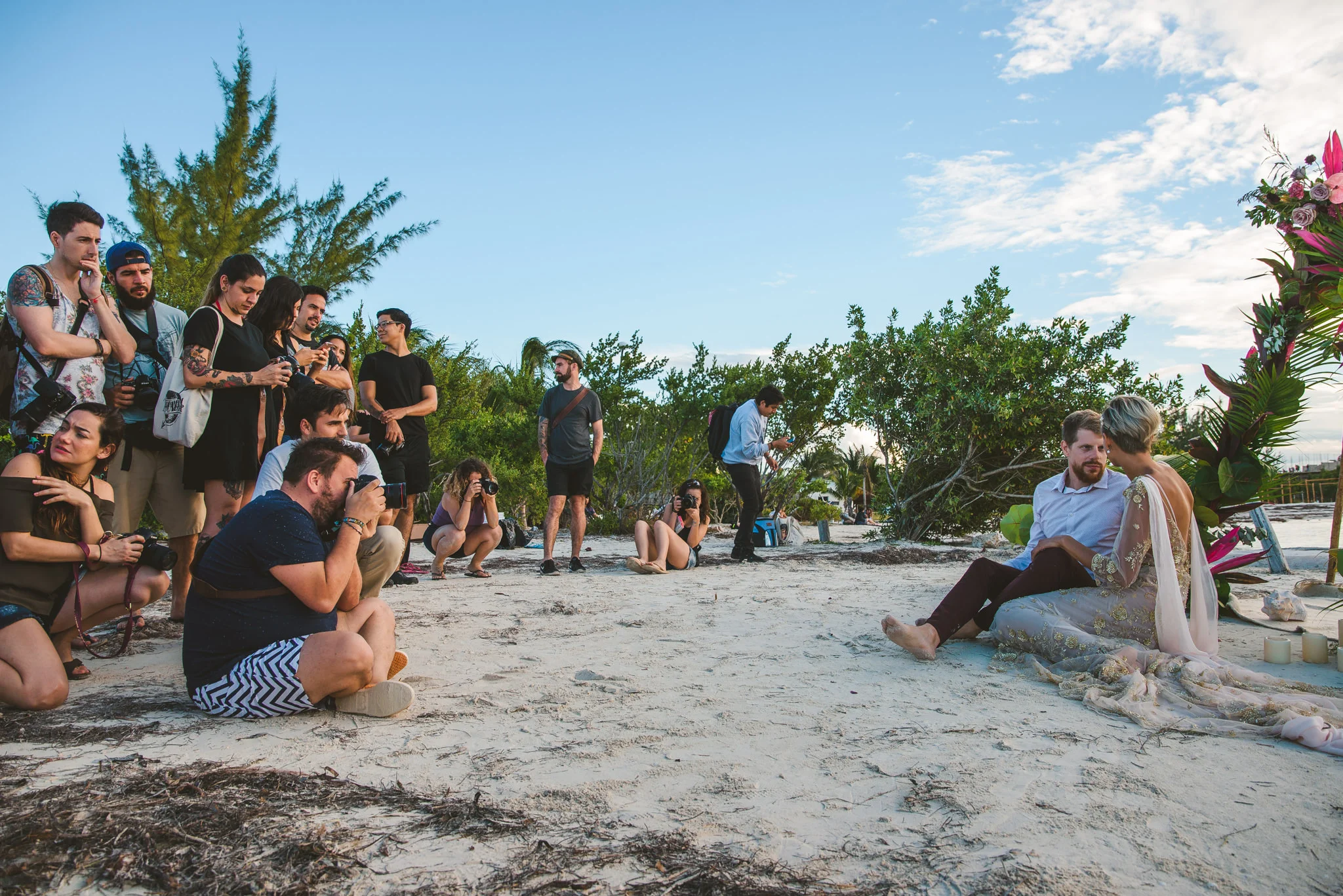grupo de fotografos en taller con serafin castillo