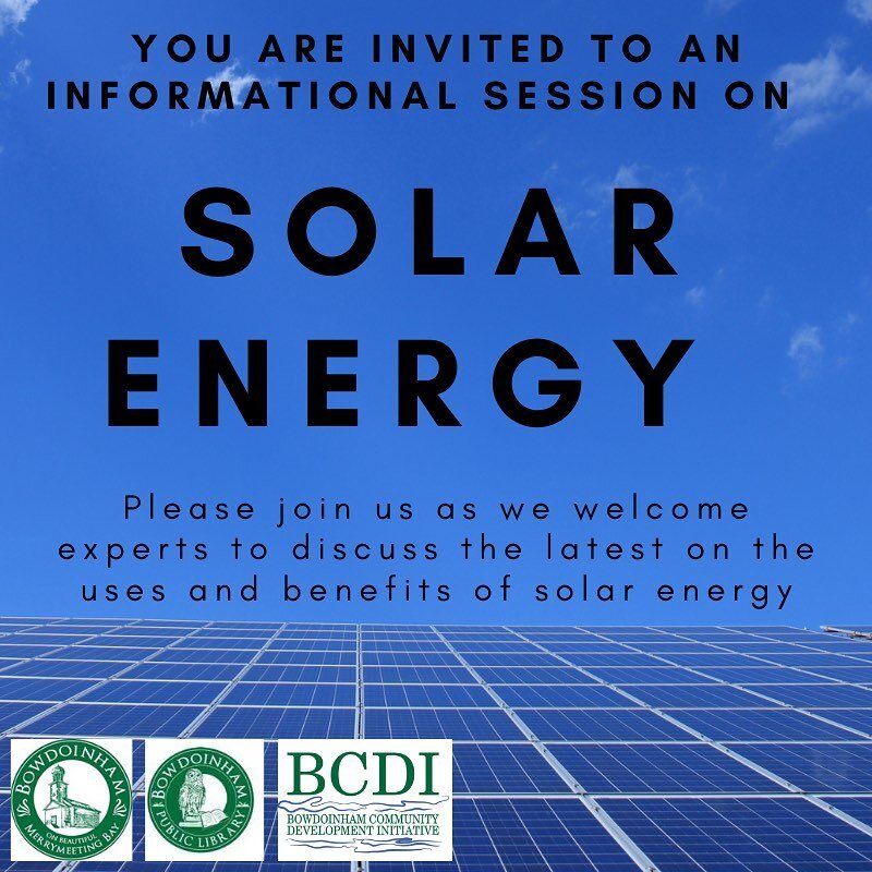 In light of Maine&rsquo;s recent report, &ldquo;Maine Won&rsquo;t Wait&rdquo;, which lays out a four-year plan for climate action, now is a great time to learn more about solar energy&rsquo;s role in our homes, communities, and state! 

Guests Sam Zu