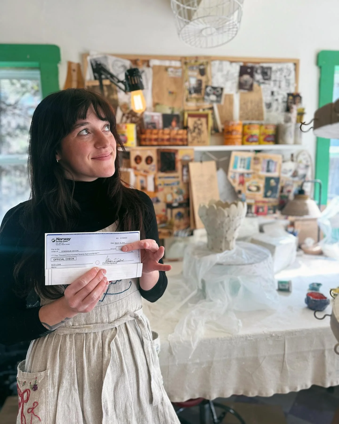 Congratulations to Dominique Ostuni {@droseos} of Dominique Ostuni Ceramics, the&nbsp;latest&nbsp;recipient&nbsp;in BCDI&rsquo;s Neighbors Investing In Neighbors Loan/Investment Program!&nbsp; This loan, funded directly by individual BCDI members who