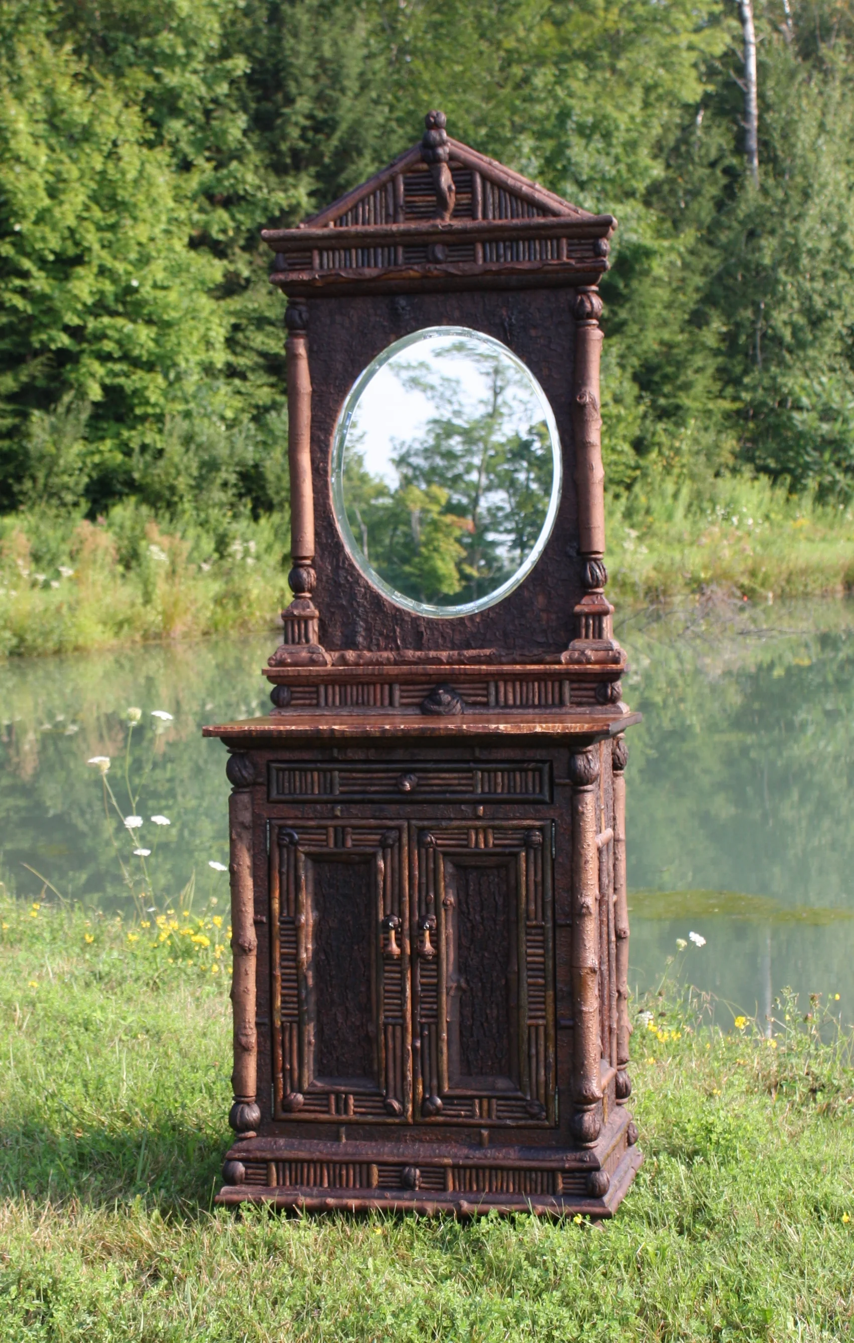 Whiskey Cabinet with mirror