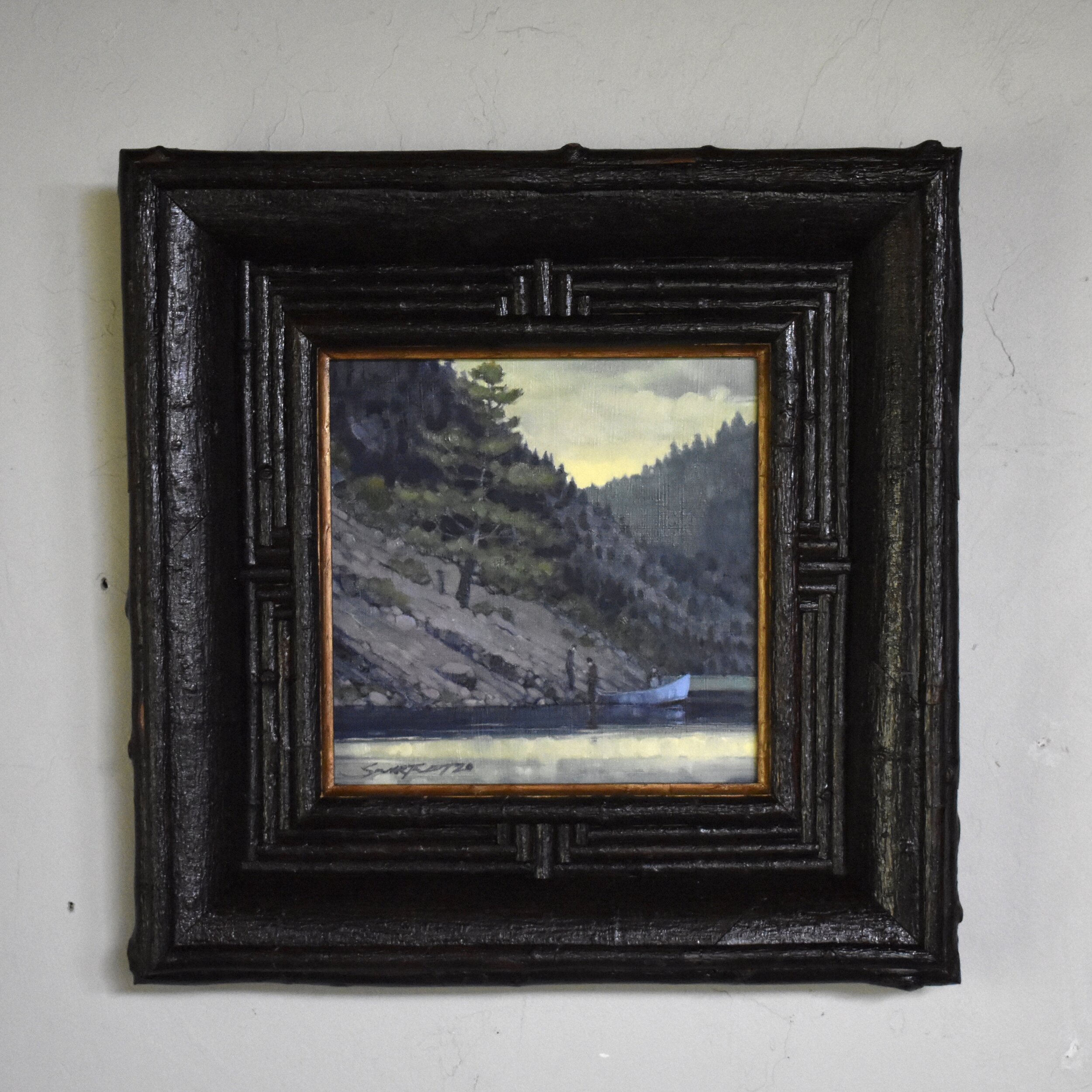 THREE FISHERMEN, ON THE MISSOURI RIVER