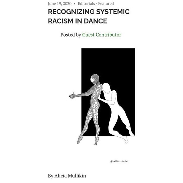 Repost from @velocity_seattle
&bull;
For white allies, take today and every day to continue learning and supporting. You can start by reading &ldquo;Recognizing Systemic Racism in Dance&rdquo; in @seattledances by @alicia.mullikin , with contribution