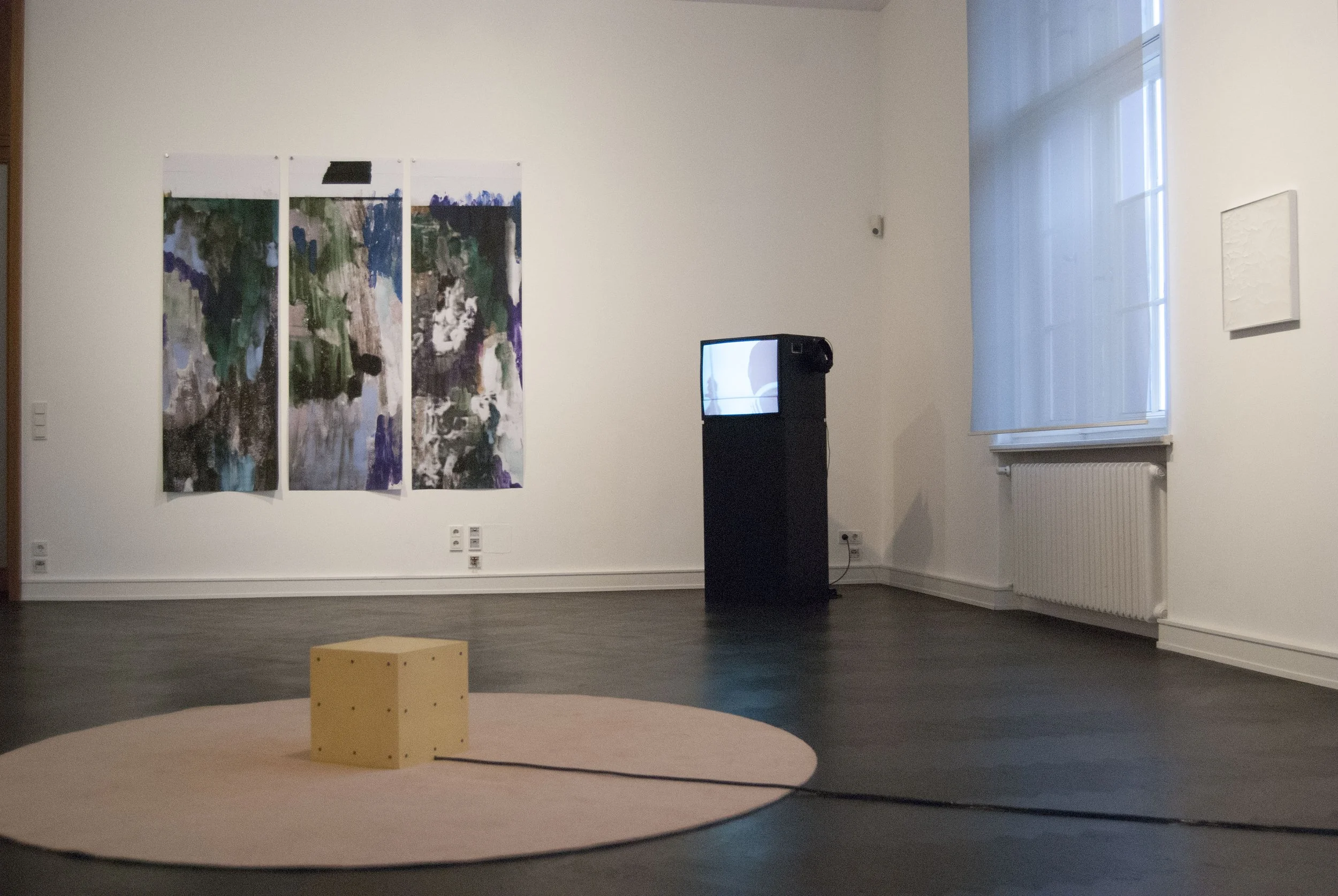  Installation view, Regeneration as Medium, Museum für Fotografie.  Front:  Torben Jost,  Humming Together,  2021, Courtesy the artist Back, From left to right:  Kimia Godarzani-Bakhtiari,  dis_oriented  series, 2021, Courtesy the artist Heiko-Thande