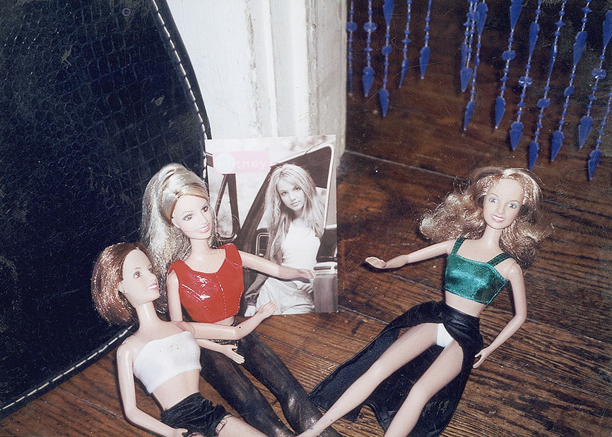 Four Britney Spears' Having a Meeting